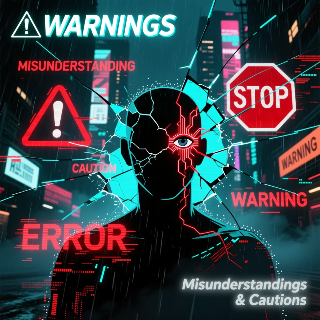 Warnings, Misunderstandings & Cautions