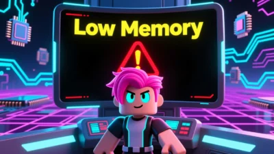 what does low memory mean on roblox
