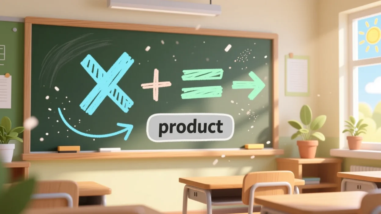 what does the product mean in math